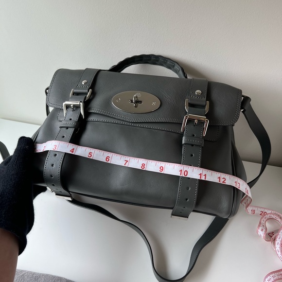 Mulberry Alexa bag in grey classic silky calf leather - Picture 15 of 16